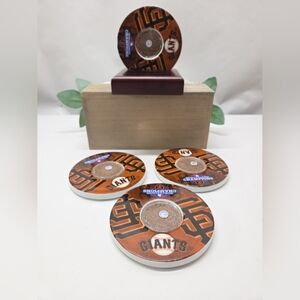 San Francisco Giants World Series Champions Coasters With Game Dirt Set Of 4